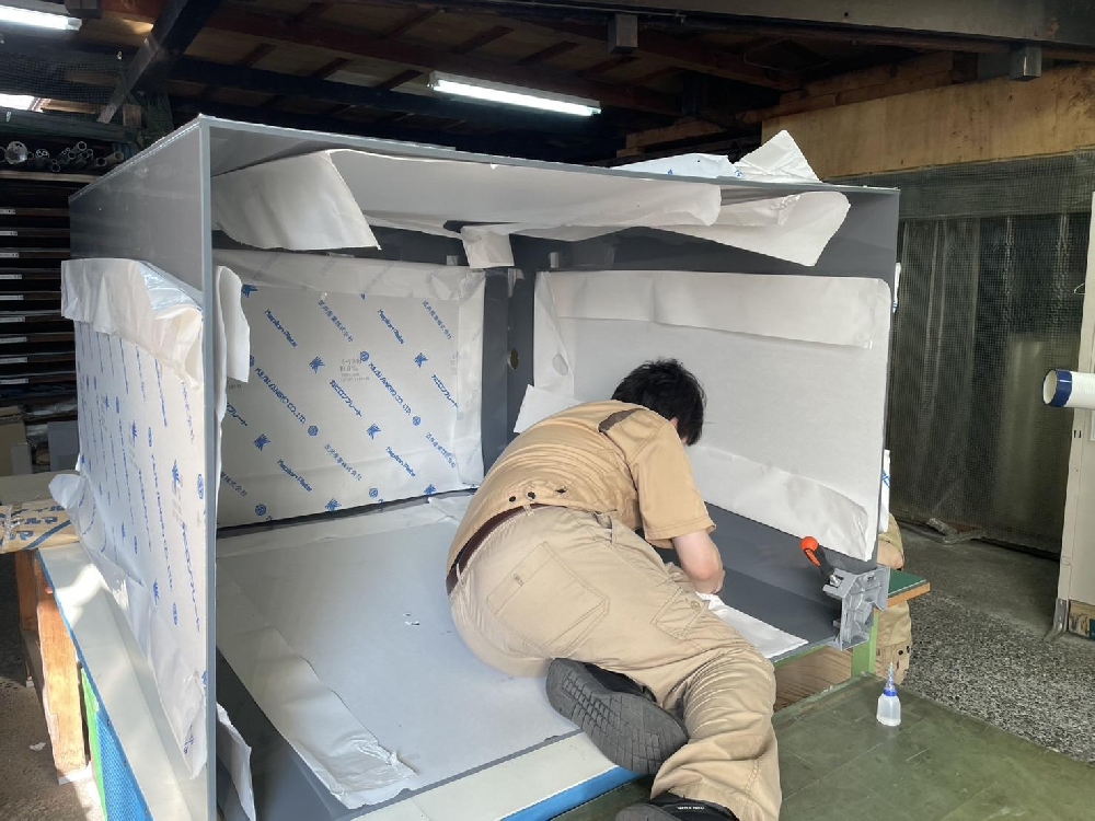 塩ビ製タンク製作